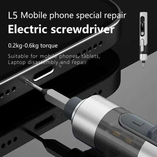 Small Electric Screwdriver Set Maant L5 Multifunction 12 Pieces Mobile Phone Repair