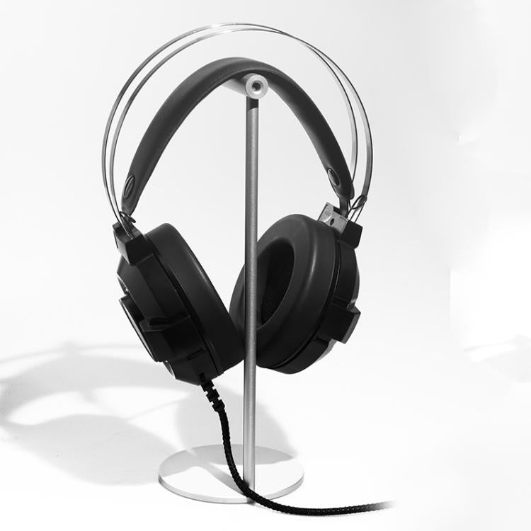 Soporte para Auriculares de Aleación de Aluminio con Pantalla (Negro)