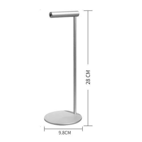 Soporte para Auriculares de Aleación de Aluminio con Pantalla (Negro)