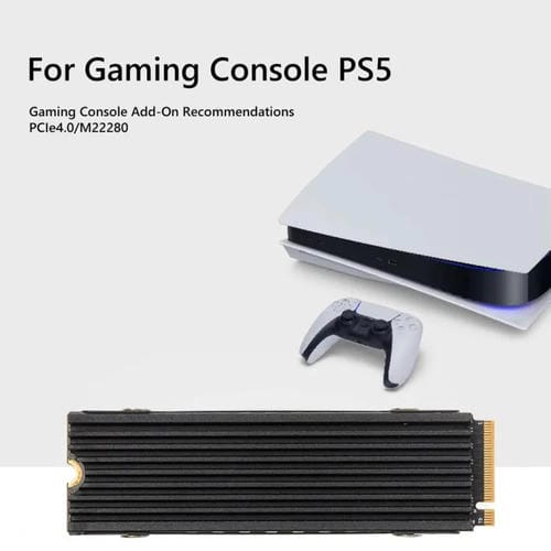 Disipador de Calor de Aluminio Finalcool para SSD Nvme M.2 2280 para PC de Escritorio PS5 (Rojo)