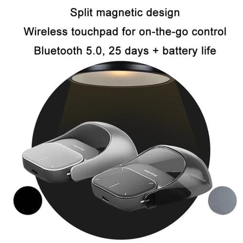 Ratón Inalámbrico Bluetooth Cheerdots 2 Modo Dual con Carga Magnética Inteligente y División de Aire (Plateado)