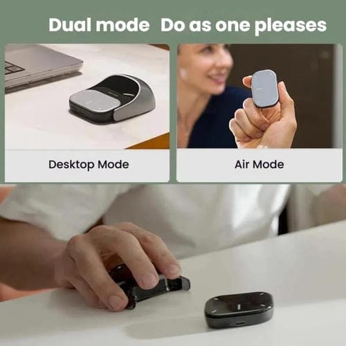 Ratón Inalámbrico Bluetooth Cheerdots 2 Modo Dual con Carga Magnética Inteligente y División de Aire (Plateado)