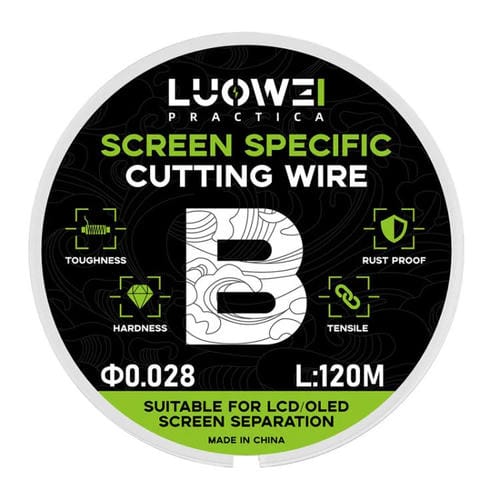 Trennlinie LCD-Bildschirme Luowei 120 M Diamantdrahtschneiden Hohe Härte Spezifikation B 0,028mm