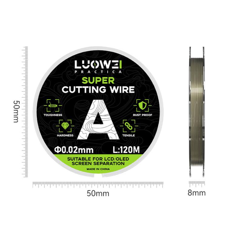 LCD Screen Separation Line Luowei Phones Cellphones 120 M Diamond Wire Cutting High Hardness C 0.03mm