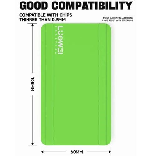 Base Luowei + Cojín de Malla de Estaño CPU Chip Mesa Magnética Almohadilla Silicona (Gris)