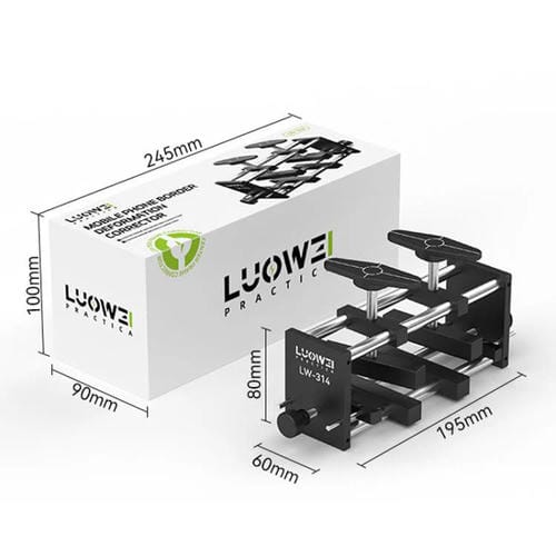 Correcteur de cadre central en alliage d'aluminium Luowei LW-314 Outil de réparation de déformation et de flexion de téléphone portable