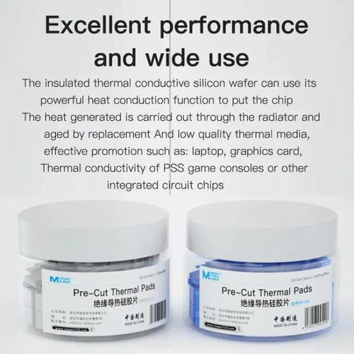 Spaziatori Termici in Silicone Maant Dr-03 100 Unità Isolanti e Conducibili CPU (Grigio)