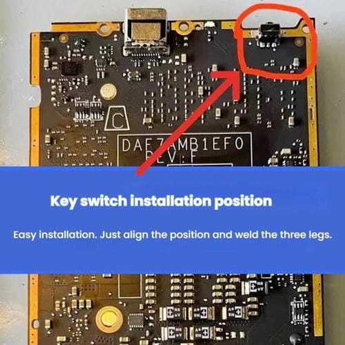Pulsanti di accensione e spegnimento Steam Deck Microinterruttore di accensione Pacco da 10