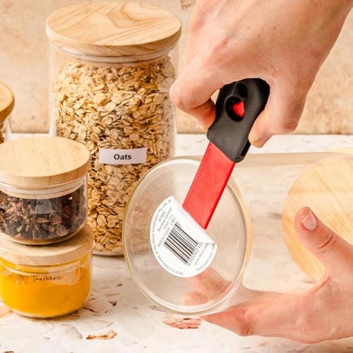 Grattoir de Nettoyage 2 en 1 Outil Adhésif la Maison (Bleu)