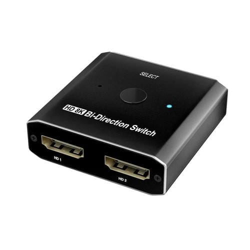 Conmutador Bidireccional Pway S6203H 8K 60 Hz con 2 Entradas y 1 Salida Compatible con HDMI
