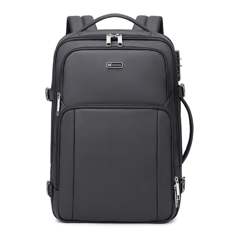 Mochila Antirrobo Wiersaam para Portátil 15,6 Pulgadas con Puertos USB y Tipo C para Hombre (Gris)