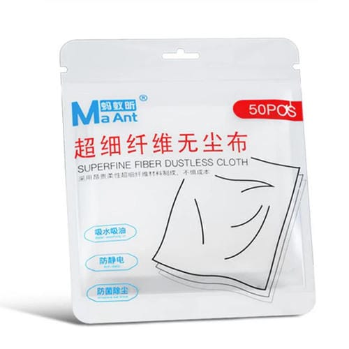 Lot 50 Cloths Superfine Fiber Maant Antistatic Industrial Repair Films Cell Phones Dust-Free Lint-Free