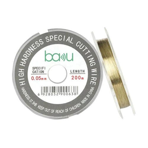 Bildschirm-Trenndraht aus Kohlenstoffstahl BAKU 0,05mm 200 m Reparatur von LCD-Bildschirmen von Smartphones und Tablets