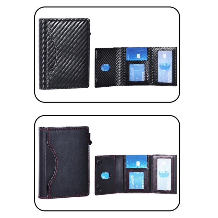 Tarjetero magnético emergente con bloqueo RFID de un solo clic para iPhone MagSafe (azul)