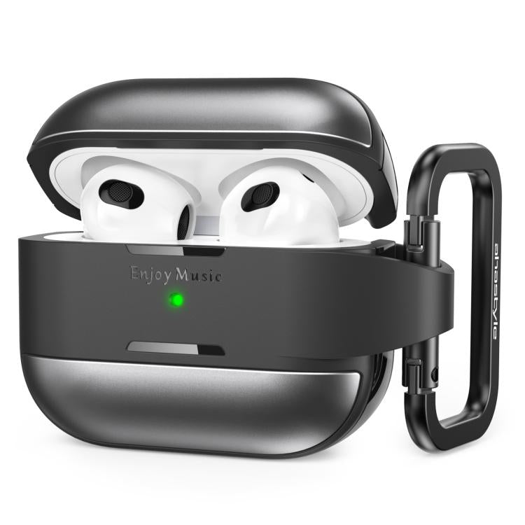 Funda protectora AhaStyle WG75-3 de TPU y aleación de aluminio, resistente a arañazos y dividida, para AirPods 3 (gris)