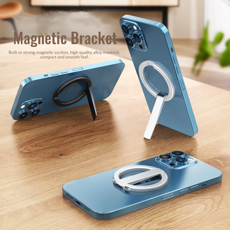 Soporte plegable portátil para teléfono con ventosa magnética AhaStyle WG74 MagSafe (plateado)