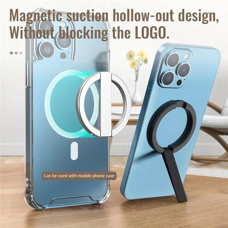 Soporte plegable portátil para teléfono con ventosa magnética AhaStyle WG74 MagSafe (plateado)