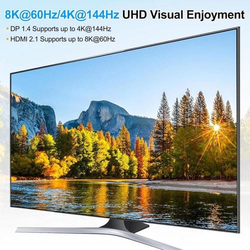 Conmutador KVM USB 3.0 YOUTING KC-KM434B de 2 entradas y 3 salidas con enchufe británico