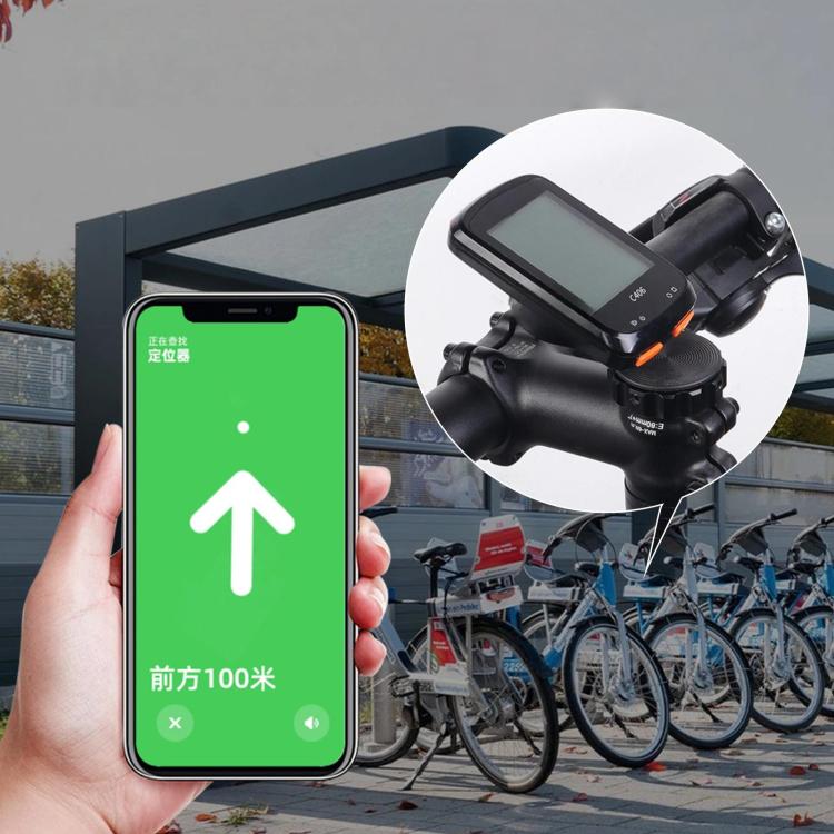 Soporte para auriculares de bicicleta para AirTag, Garmin, Wahoo, Bryton, iGPSPORT, Magene, XOSS y más (negro)