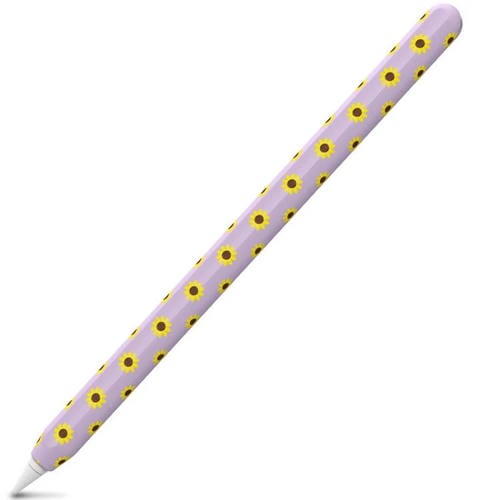 Funda protectora de silicona ligera AhaStyle PT65-SF para Apple Pencil Pro/2 (morada)