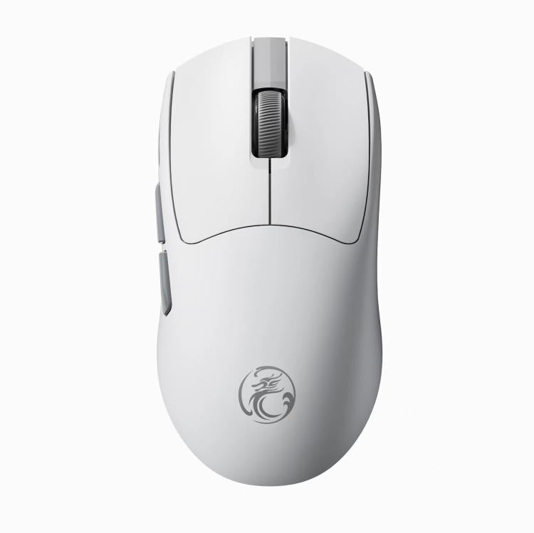 Ratón inalámbrico iMICE G900 para juegos 6 teclas 12800 DPI recargable tres modos (Blanco)