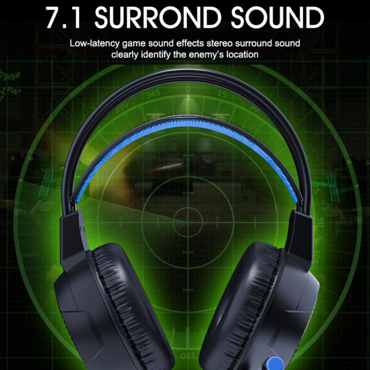 Auriculares iMICE HD-490 RGB Light 7,1 mm para juegos de ordenador y esports con cable y micrófono