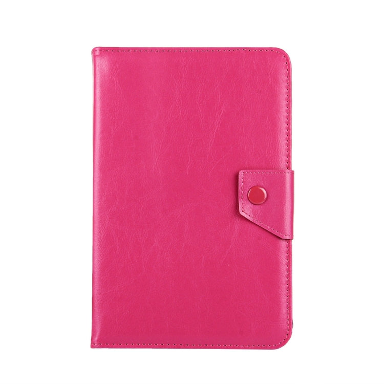 Funda de Cuero para Tabletas 9 Pulgadas con Textura Caballo Loco y Soporte para Onda V891W, Ramos I9S Pro, Win8, Colorfly I898W, I898A (Magenta)