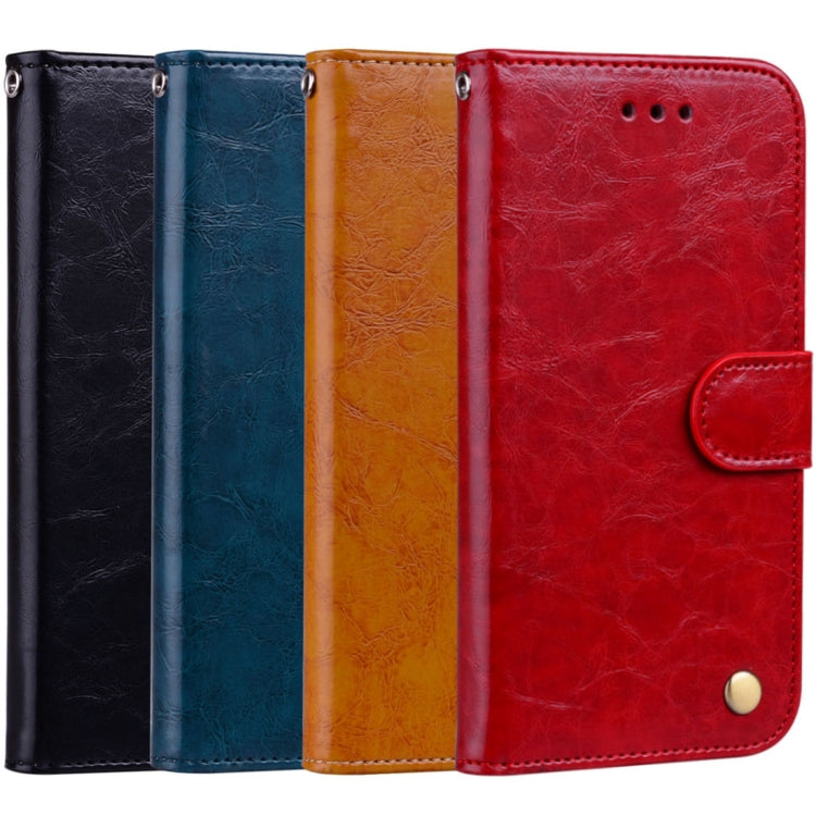Estuche de Cuero con Tapa Horizontal con Textura de Cera de Aceite de Estilo Empresarial para Xiaomi Mi 8, con Soporte, Ranuras para Tarjetas y Billetera (Negro)