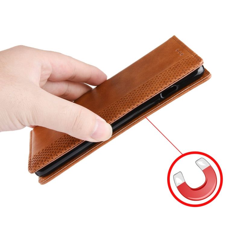 Estuche de Cuero con Tapa Horizontal con Textura Retro y Hebilla Magnética para Xiaomi Redmi Go, con Soporte, Ranuras para Tarjetas y Billetera (Rojo)