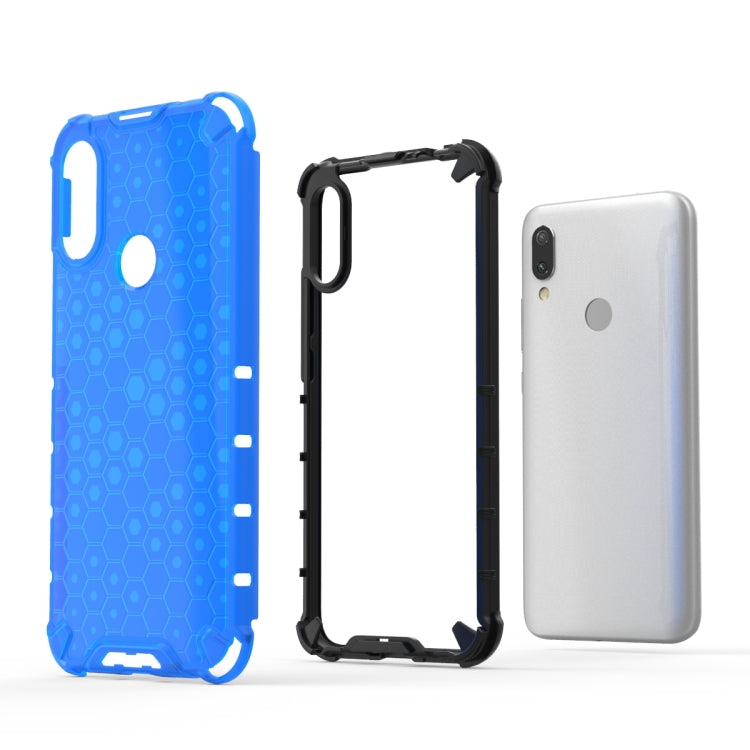 Carcasa PC + TPU a Prueba de Golpes Honeycomb para Xiaomi Redmi 7 (Rojo)
