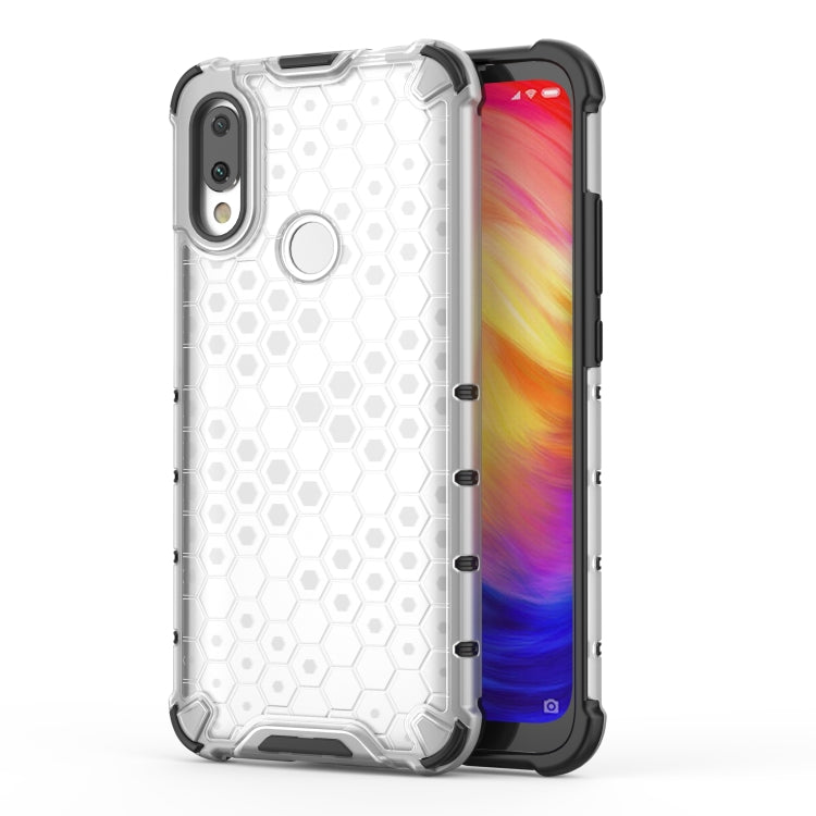 Estuche Honeycomb PC + TPU a Prueba de Golpes para Xiaomi Redmi 7 (Transparente)