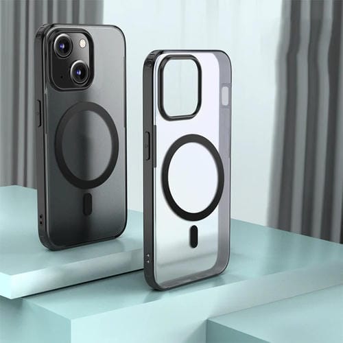 Para iPhone 15 Armor Magsafe Funda Magnética para Teléfono (Negro) - MOVILSTORE