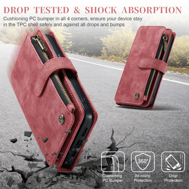 Para iPhone 15 Caseme C30 Funda de Cuero Multifuncional para Teléfono (Rojo) - MOVILSTORE