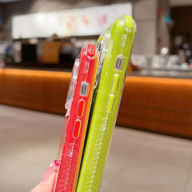 Para iPhone 15 Dreamland 3 En 1 Caja de Teléfono PC + TPU con Marco Transparente de Color Sólido (Amarillo) - MOVILSTORE