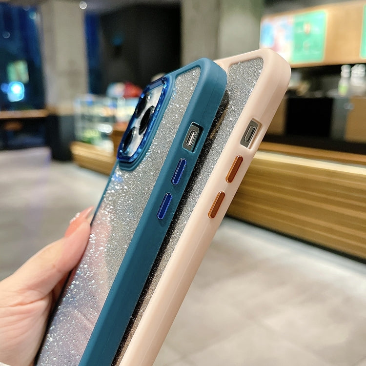 Para iPhone 15 Estuche de Acrílico para Teléfono con Galvanoplastia con Brillo Degradado (Verde) - MOVILSTORE