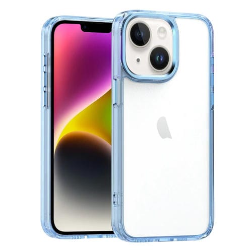 Para iPhone 15 Funda de Acrílico para Teléfono de Alta Translucidez (Azul) - MOVILSTORE