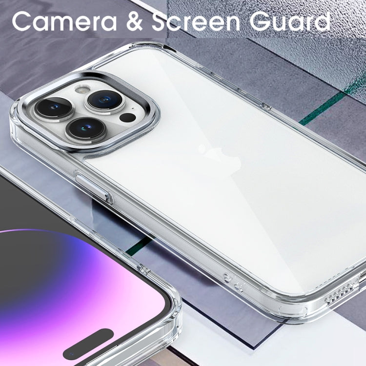 Para iPhone 15 Funda de Acrílico para Teléfono de Alta Translucidez (Púrpura) - MOVILSTORE