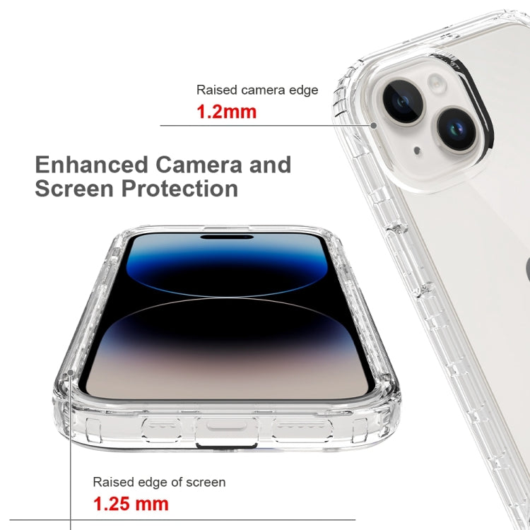 Para iPhone 15 Funda para Teléfono con Degradado Transparente a Prueba de Golpes y Cuerpo Completo (Transparente) - MOVILSTORE