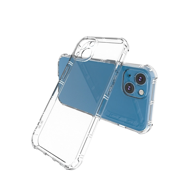 Para iPhone 15 Funda para Teléfono de TPU Anticaída de Doble Hueso con Lado Recto (Transparente) - MOVILSTORE