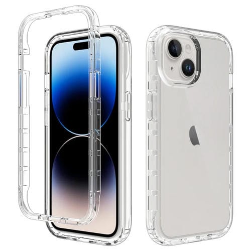 Para iPhone 15 Funda para Teléfono PC + TPU con Degradado Transparente a Prueba de Golpes (Transparente) - MOVILSTORE