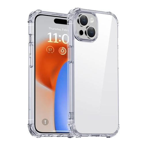Para iPhone 15 Ipaky Crystal Clear Series Funda Protectora para Teléfono PC + TPU a Prueba de Golpes (Transparente) - MOVILSTORE