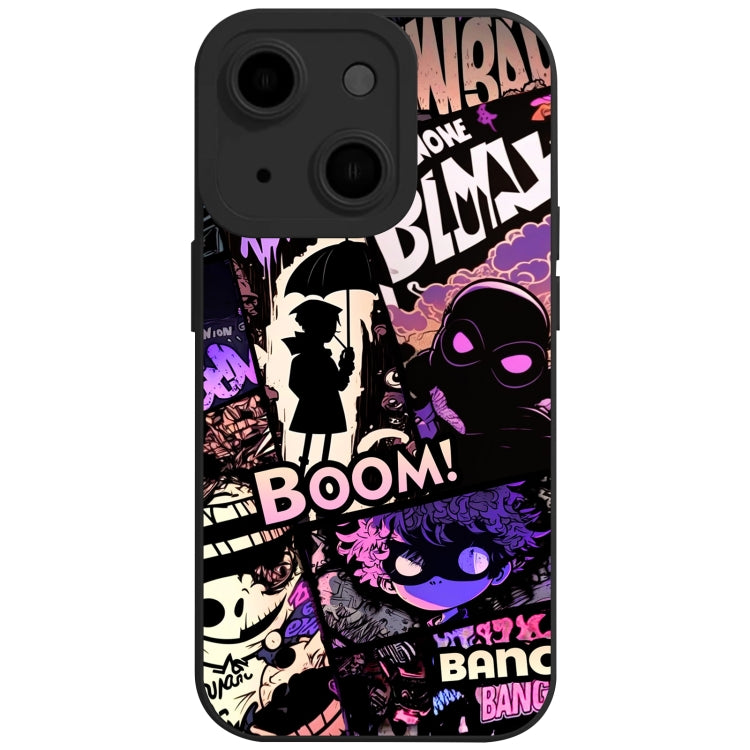 Para iPhone 15 Liquid Angel Eyes Bumbershoot TPU Funda para Teléfono (Negro) - MOVILSTORE