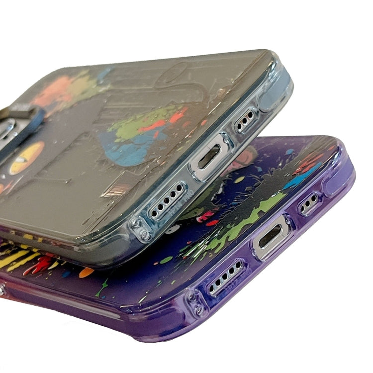 Para iPhone 15 Patrón de Animales Serie de Pintura al Óleo PC + Estuche para Teléfono TPU (Pato Ira) - MOVILSTORE