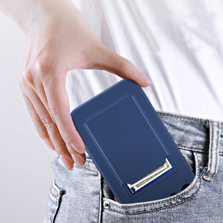 Para iPhone 15 Skin Feel Card Contraste Color Botón TPU Funda para Teléfono (Azul Cielo) - MOVILSTORE