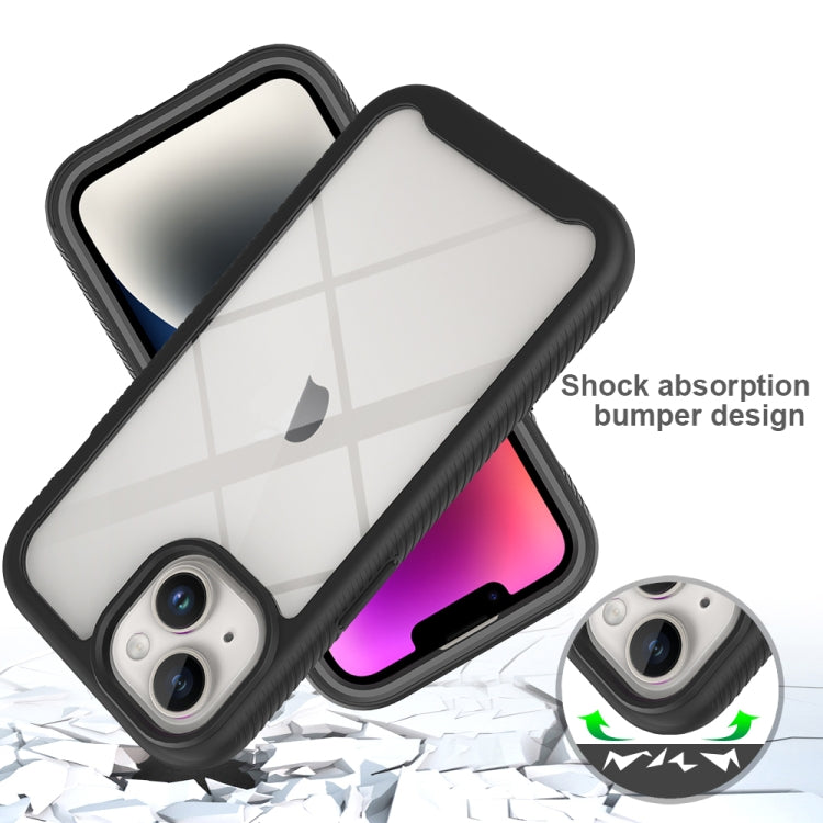 Para iPhone 15 Starry Sky Solid Color Series PC + Funda para Teléfono TPU con Película de Pet (Azul Real) - MOVILSTORE