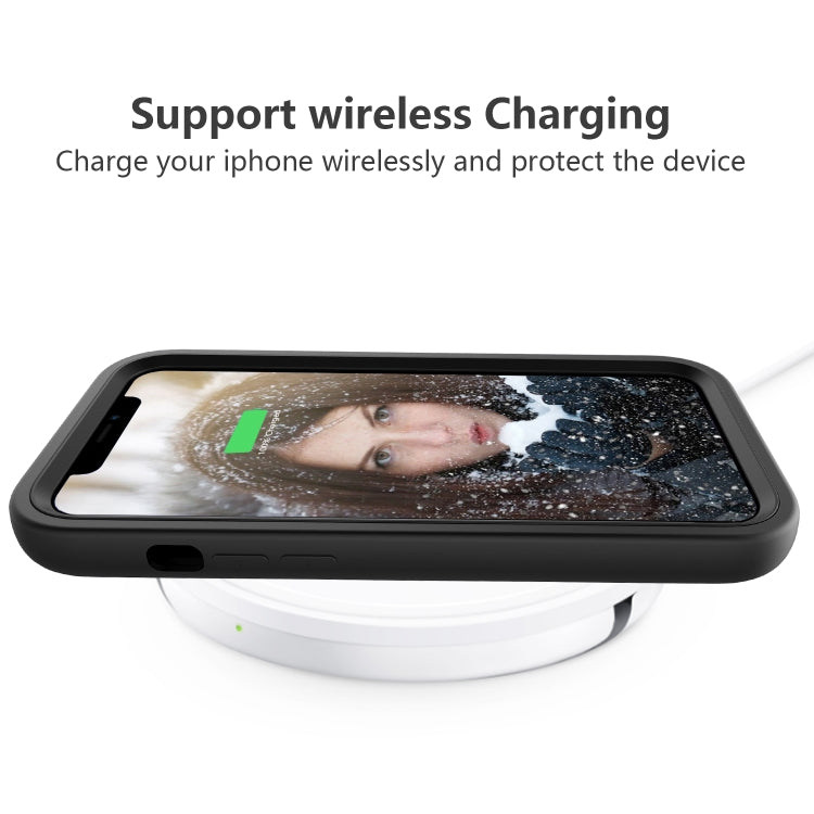 Para iPhone 15 Wave Pattern 3 En 1 Funda de Silicona + PC para Teléfono (Negro) - MOVILSTORE