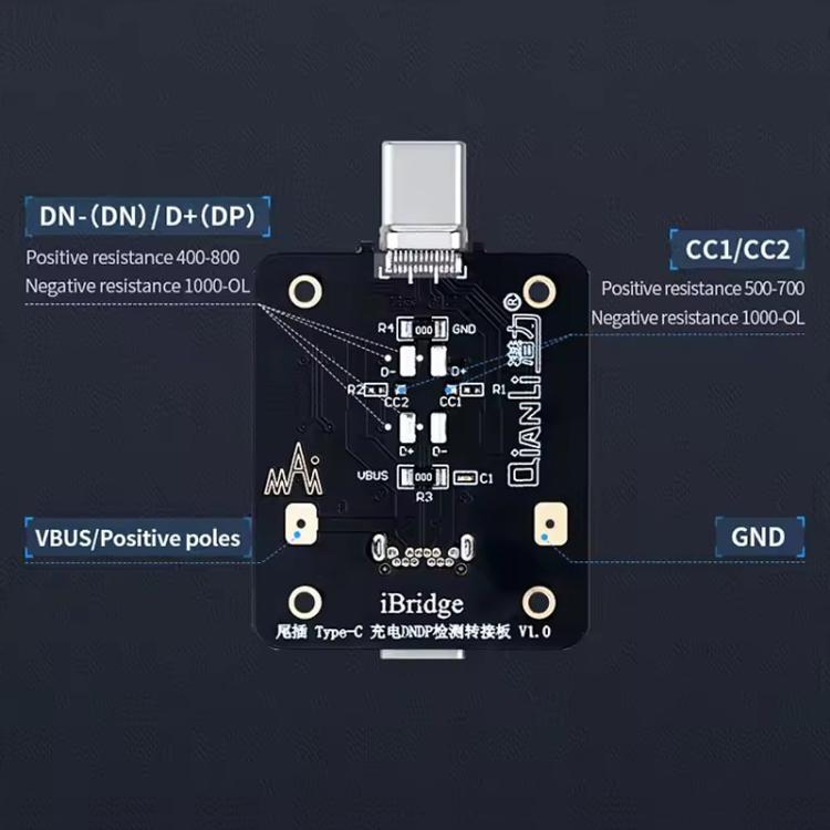 Piastra rilevamento DNDP Carico iBridge QianLi 8 pin