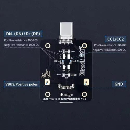 Piastra rilevamento DNDP Carica iBridge QianLi Tipo C