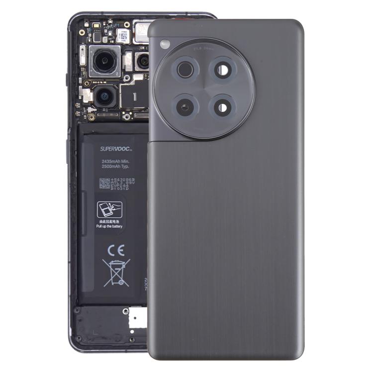 Batterieabdeckung mit Kameraglas OnePlus Ace 3 (Schwarz)