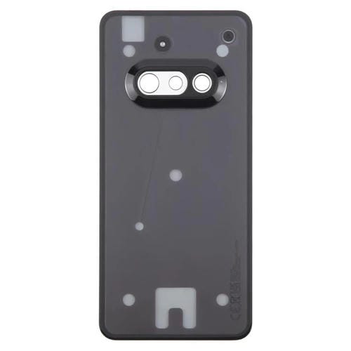 Rückseite aus Glas und Kamerarahmen Nothing Phone 3A A059 (Schwarz)